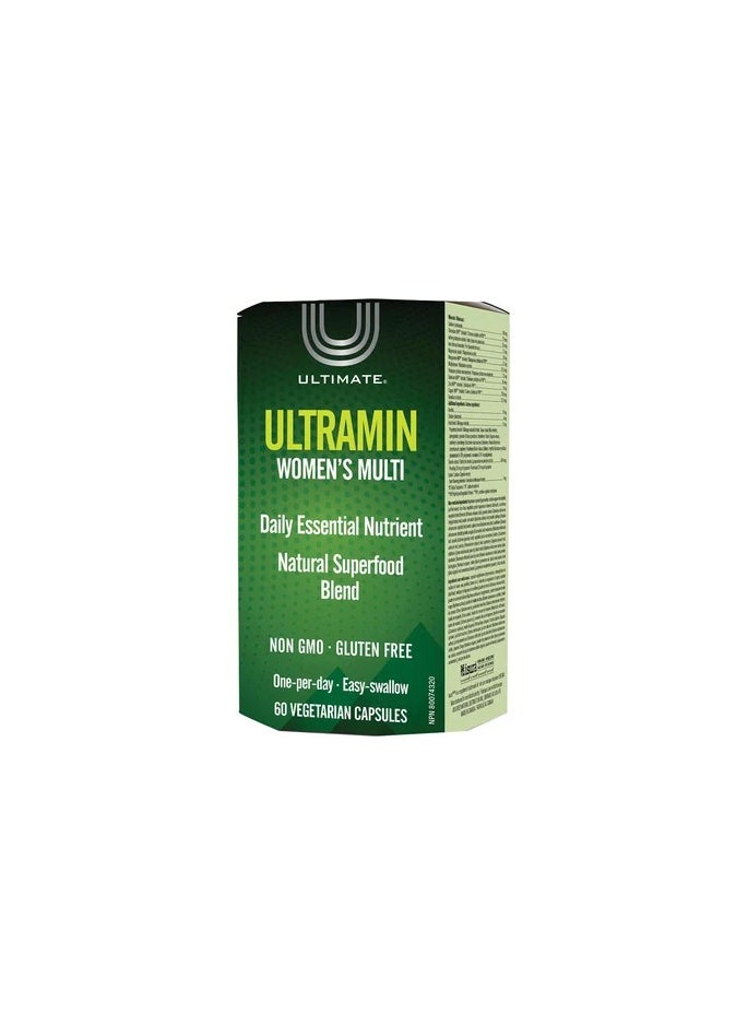 Ultimate Ultimate Ultramin Women’s Multi 60 Vcaps – Daily Wellness Support 