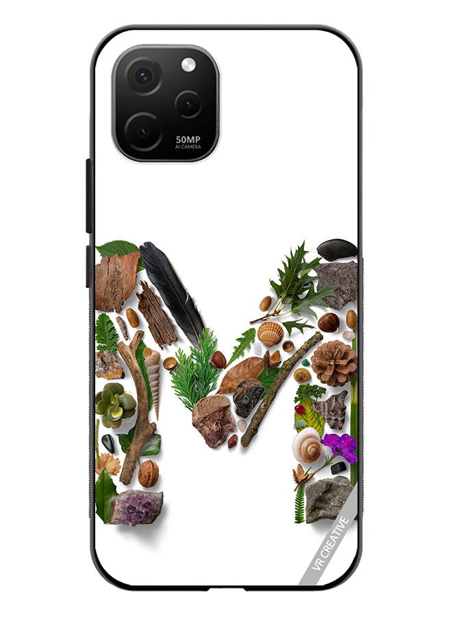 VR CREATIVE Protective Case Cover For Huawei Nova Y61 Alphabet M Design Multicolour - Image 1
