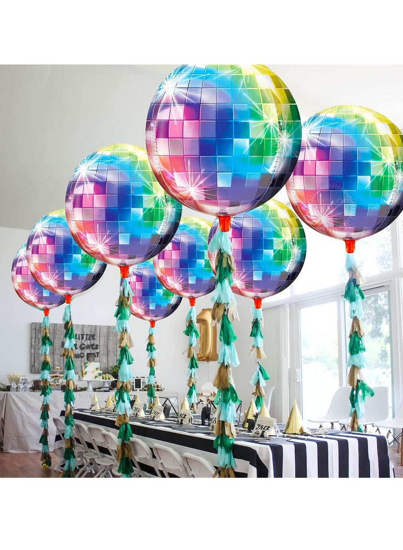 KASTWAVE Mirror Balloons, 6 Pcs Disco Metallic Balloons for 70s Party Decorations - Image 2