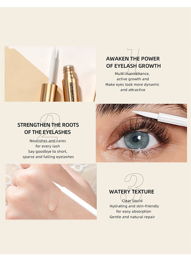 QiBest Lash  Growth Serum  Get Longer & Thicker Eyelashes Lash Extensions Natural Lash Serum  - Image 3