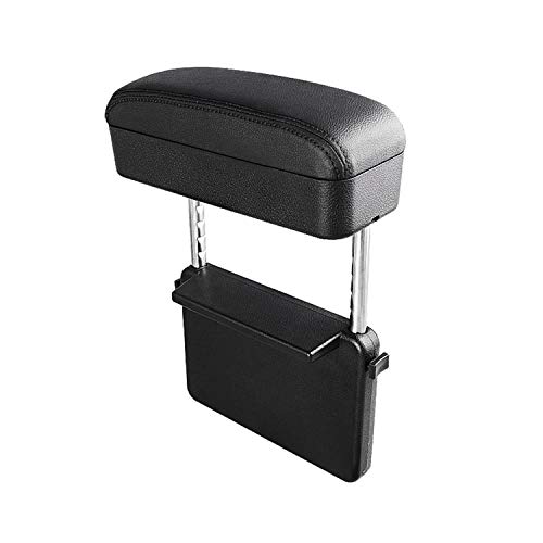 SKTU Auto Car Armrest Extender Support Elbow & Forearm Arm Wrist Rest Support Adjustable Height Comfort Pad Universal Fit for Most Car Models Center Console (Black with Organizer) - Image 2