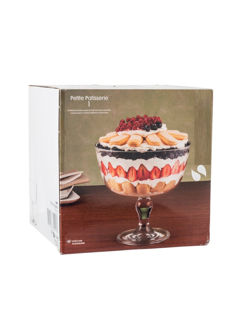 A Glass Serving Dish With A Base For Sweets, Fruits And Nuts, Multi-Use, Size 22*11*22 Cm - Image 4