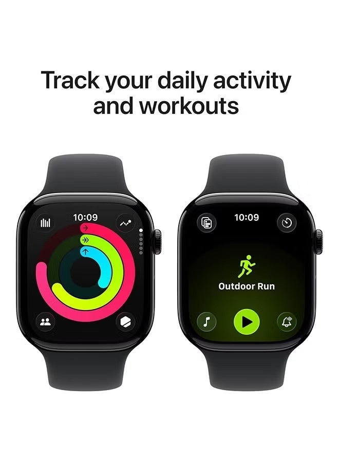 Smart Watch Series 11GPS 46mm Black Aluminium Case with Blue Cloud Sport Loop, Fitness Tracker, Heart Rate Monitor, Sports & Daily Use Watch - Image 5