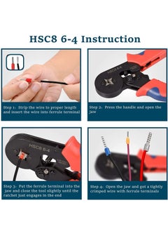 Generic Hetkrishi Crimping Tool Insulated for Heat Shrink Connectors  Ratcheting Wire Crimper Pliers AWG 237 Square Crimping Pliers02510mm  - Image 5