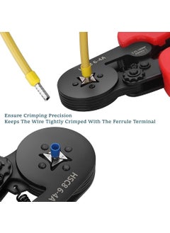Generic Hetkrishi Crimping Tool Insulated for Heat Shrink Connectors  Ratcheting Wire Crimper Pliers AWG 237 Square Crimping Pliers02510mm  - Image 4