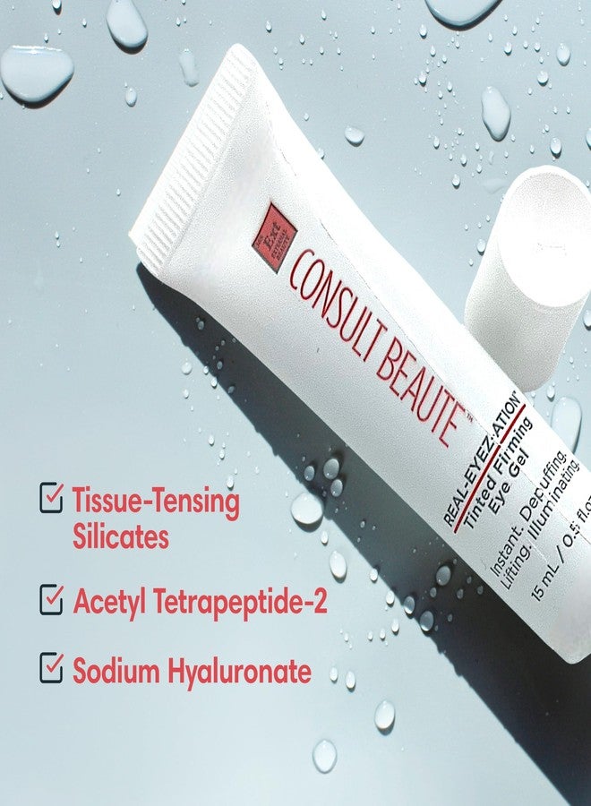 Consult Beaute استشارة بيوتي جل العين الفوري الملون - لتقليل الانتفاخ تحت العينين - رفع مؤقت للجفن - مضيء - لتعزيز إنتاج الكولاجين والإيلاستين - للنساء والرجال - 0.5 أونصة سائلة - Image 2