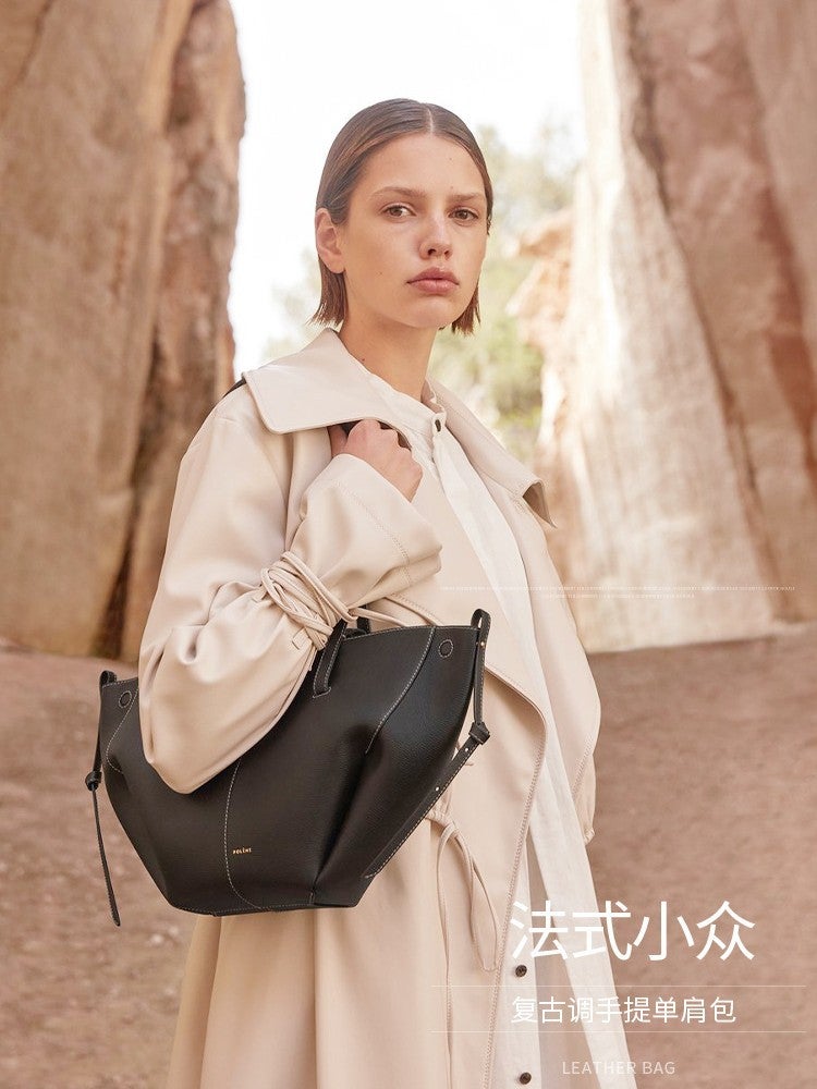 Bag Autumn Women'S Polene Style Elegant Tote Bag Large Capacity High-Class Wings Bag For Work And Commuting - Image 4