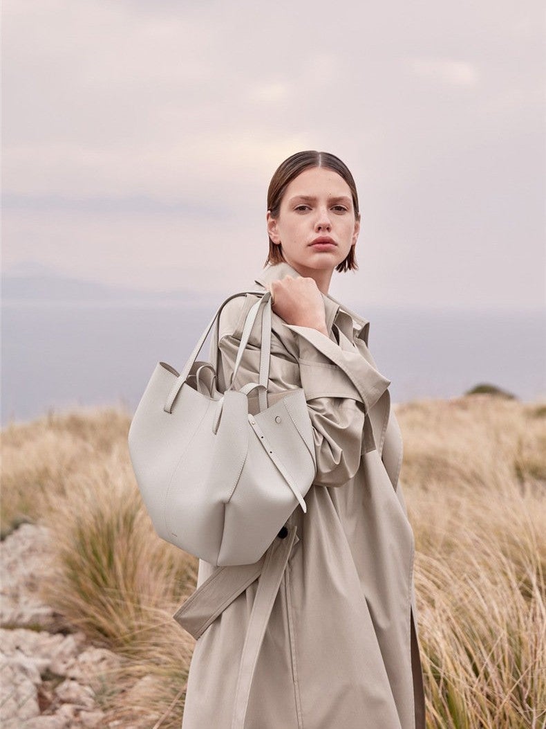 Bag Autumn Women'S Polene Style Elegant Tote Bag Large Capacity High-Class Wings Bag For Work And Commuting - Image 5