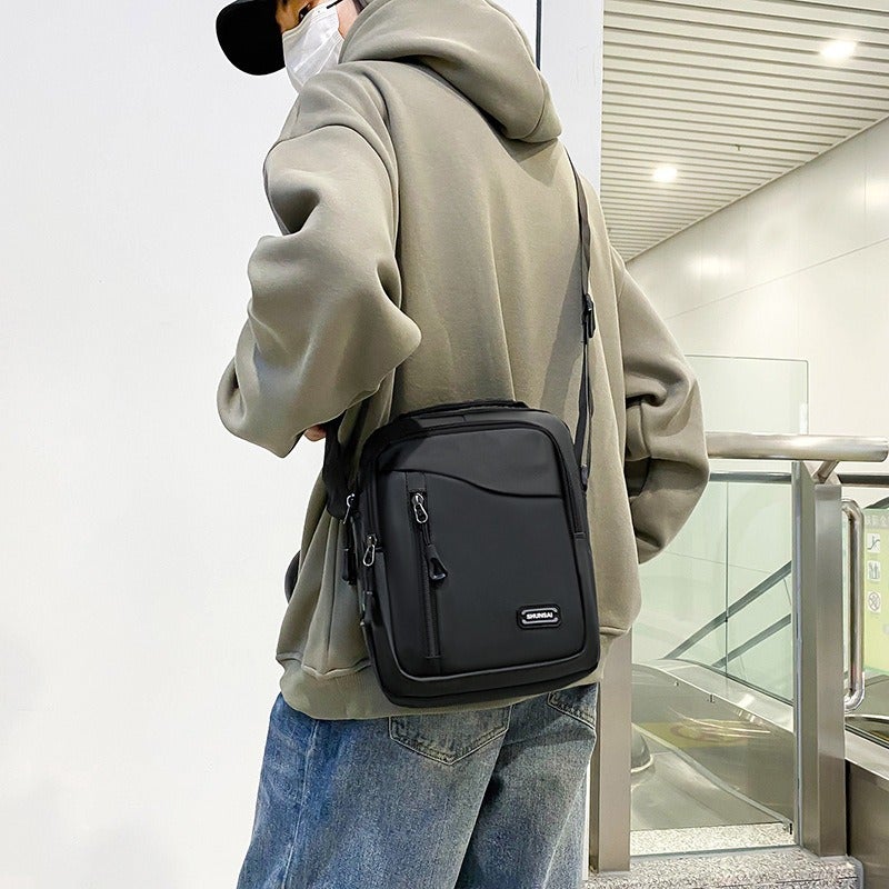New Men'S Multi-Functional Shoulder Messenger Bag Business Commuter Waterproof Large Capacity Travel Backpack - Image 3