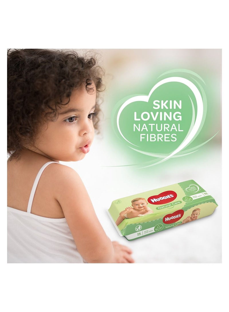 HUGGIES 560-Piece Baby Wipes Aloe, 56s x 10  - Image 4