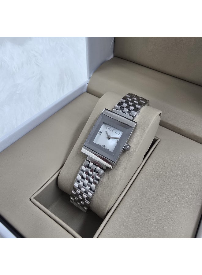 غوتشي ساعة يد قوتشي نسائي  استيل مقاس19مم - Image 1