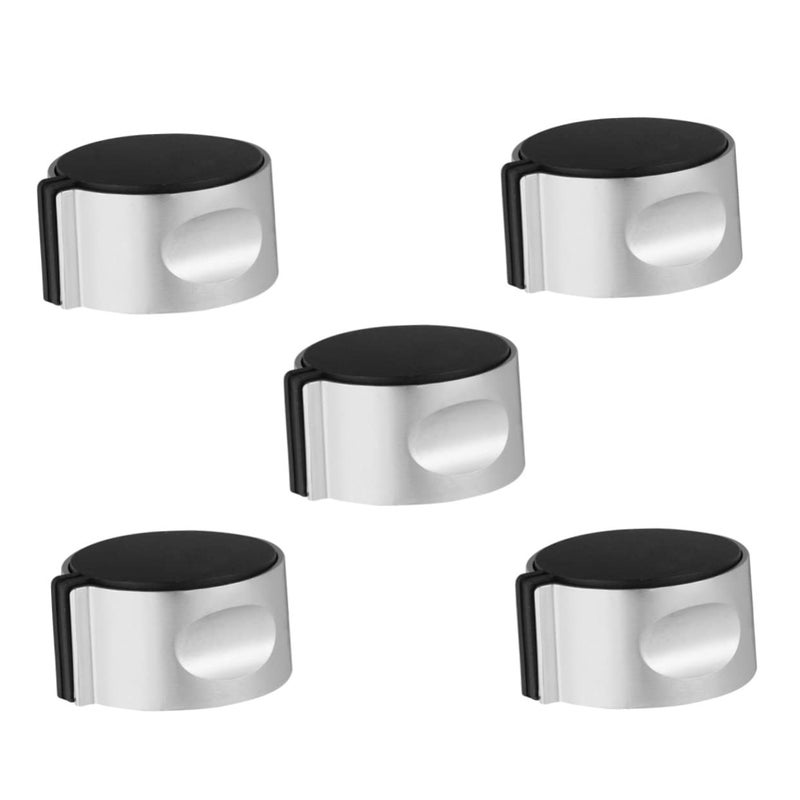 5PCS Round Metal Gas Stove Knob Replacement Sturdy Ignition Button Accessories - Image 2