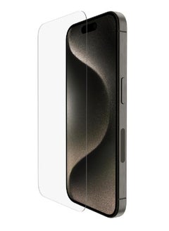 ماكس توب شاشة حماية لموبايل ايفون 16 برو (iPhone 16 Pro) طبقة من الزجاج المقوى بدون حواف سوداء, حماية كاملة لشاشة هاتفك ضد الكسر و التوهج من Max Top  - Image 1
