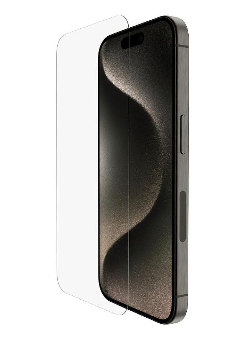 Screen protection for iPhone 16 Pro, a layer of tempered glass without black edges, complete protection for your phone’s screen against breakage and glare - Image 1