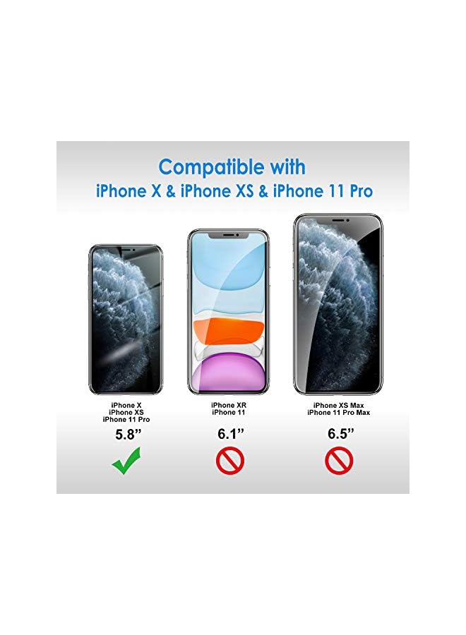 Jetech Screen Protector For Iphone 11 Pro, Iphone Xs And Iphone X 5.8-Inch, Tempered Glass Film, 2-Pack - Image 3