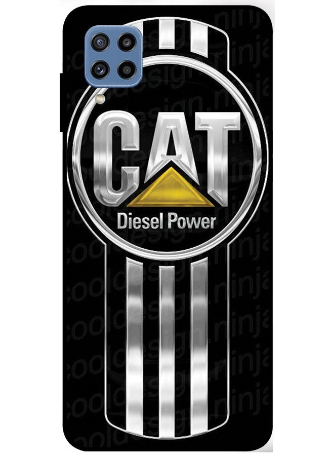 EYE CATCH Protective Case Cover For Samsung Galaxy M32 4G Smart Series Printed Protective Case Cover for Samsung Galaxy M32 4G Cat Diesel Power  - Image 1