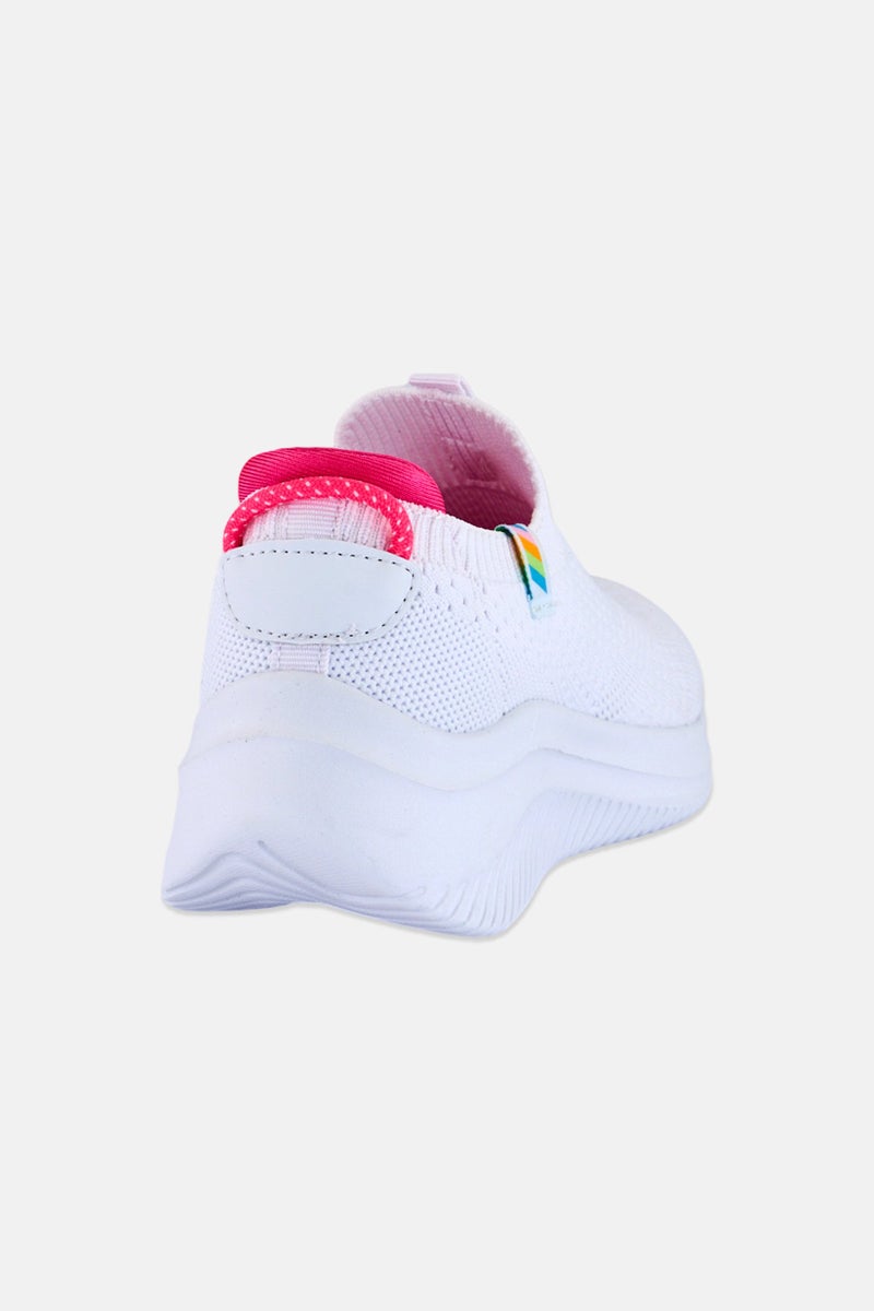 Mudd Kids Girl Slip On Outdoor Shoes, White - Image 2