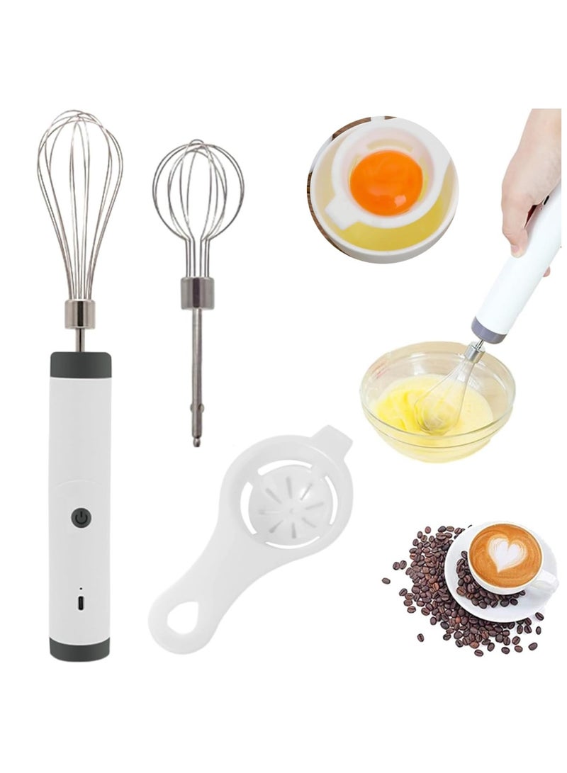 Kimaya 3-in-1 Electric Egg Beater & Milk Frother with Egg White Separator | 3-Speed Adjustable Hand Whisk for Beating, Mixing, Whisking & Baking – Foldable Handle, Easy to Use - Image 1