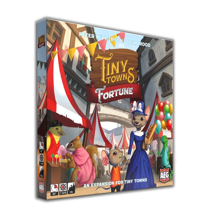 AEG Tiny Towns Fortune Expansion Adds New Buildings Introduces Money Clever use of Limited Resources determines Success 16 Players Ages 14 - Image 2