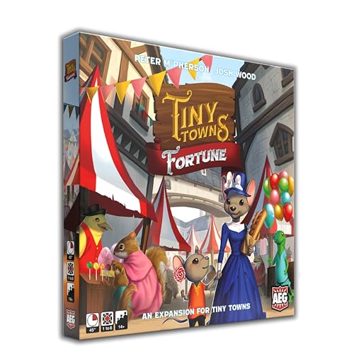 AEG Tiny Towns Fortune Expansion Adds New Buildings Introduces Money Clever use of Limited Resources determines Success 16 Players Ages 14 - Image 1