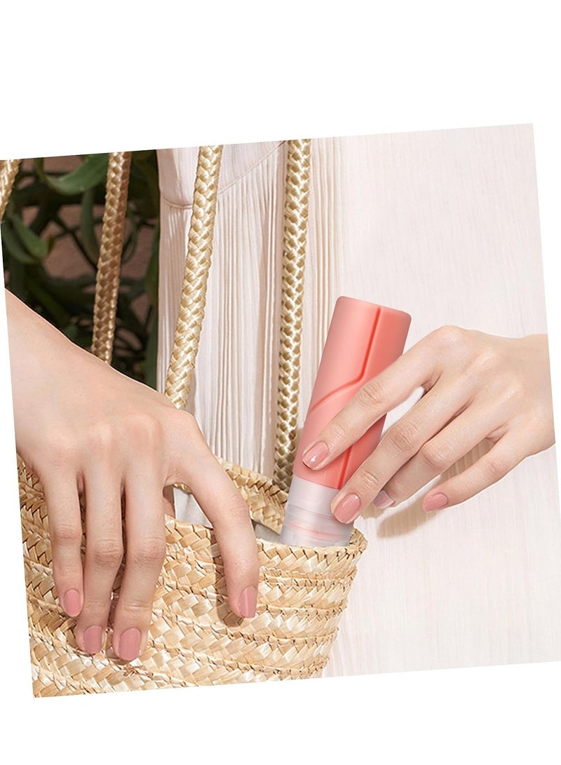 SYOSI 4pcs Lotion Toiletry Bottles Travel Bottles For Toiletries Containers Empty Travel Size Bottles Travel Shampoo Bottles Lotion Silica Gel Filling Conditioner - Image 5