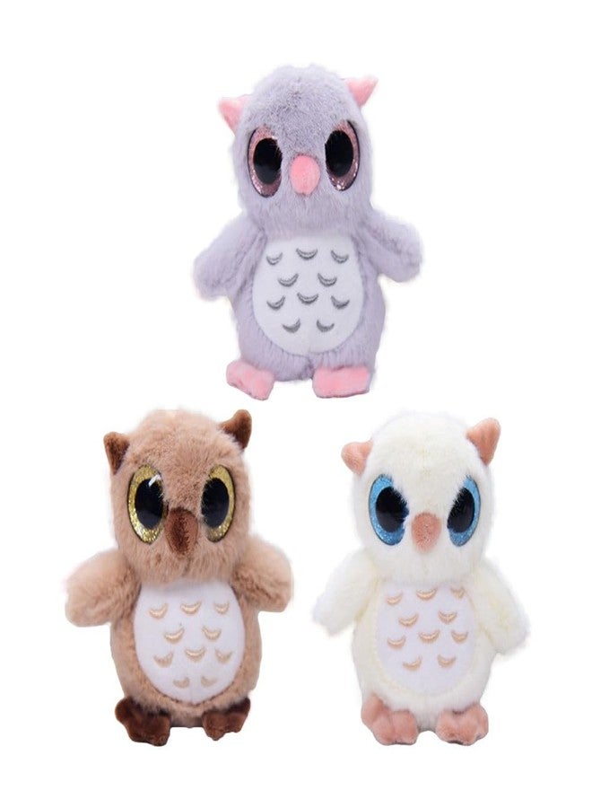 Tickles Cute Owl Soft Stuffed Plush Animal Toy for Kids Girls & Boys Children Birthday Gifts (Color: White Size: 20 cm) - Image 4