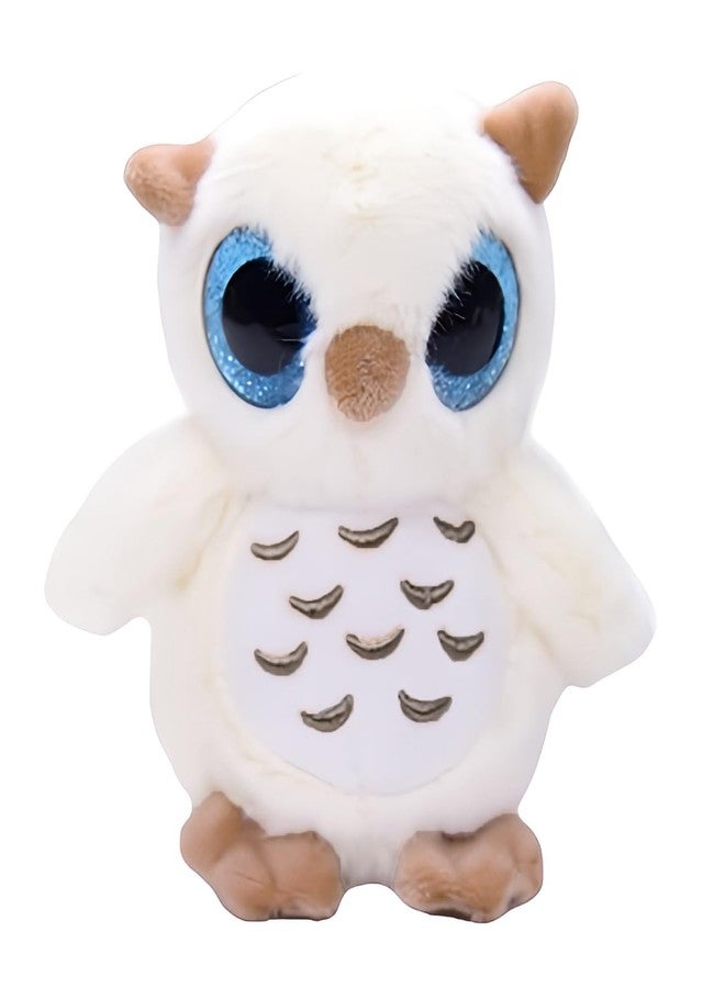 Tickles Cute Owl Soft Stuffed Plush Animal Toy for Kids Girls & Boys Children Birthday Gifts (Color: White Size: 20 cm) - Image 1