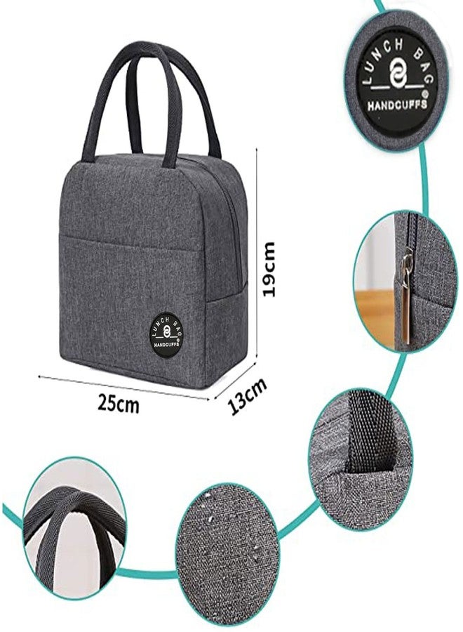 Handcuffs Lunch Bag for Women & Men, Insulated Lunch Bag, Tiffin Lunch Bag for Office/College/School, Lightweight, Durable Handles, Multiple Pockets - Image 2