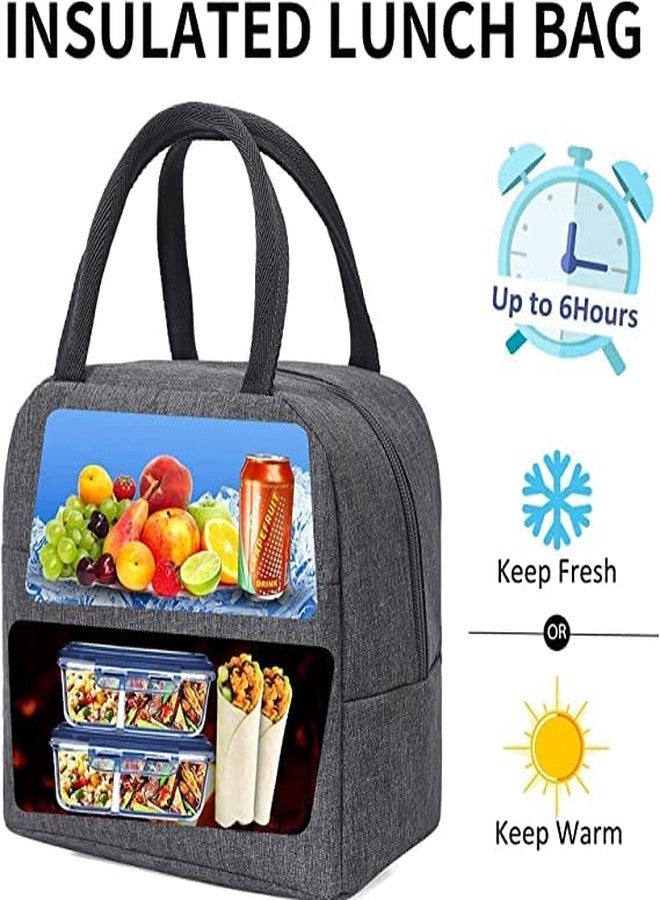 Handcuffs Lunch Bag for Women & Men, Insulated Lunch Bag, Tiffin Lunch Bag for Office/College/School, Lightweight, Durable Handles, Multiple Pockets - Image 5