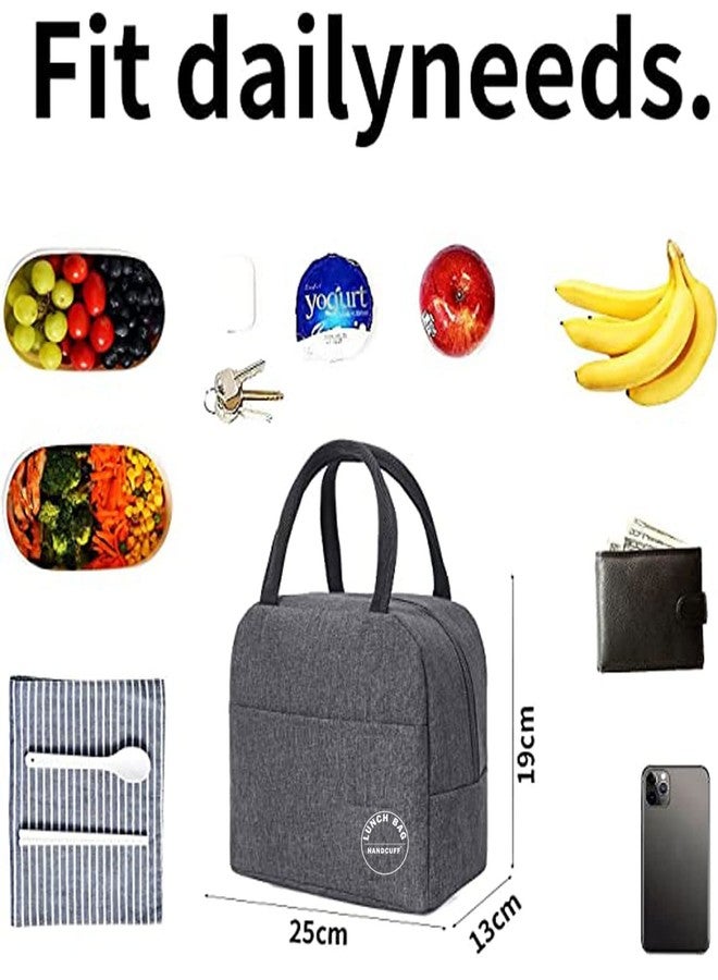Handcuffs Lunch Bag for Women & Men, Insulated Lunch Bag, Tiffin Lunch Bag for Office/College/School, Lightweight, Durable Handles, Multiple Pockets - Image 4