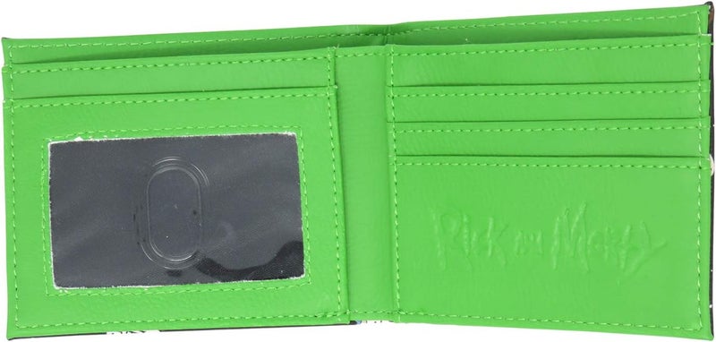 Bio World Rick and Morty Portal Faces PU Faux Leather Bifold Wallet Adult Swim - Image 2