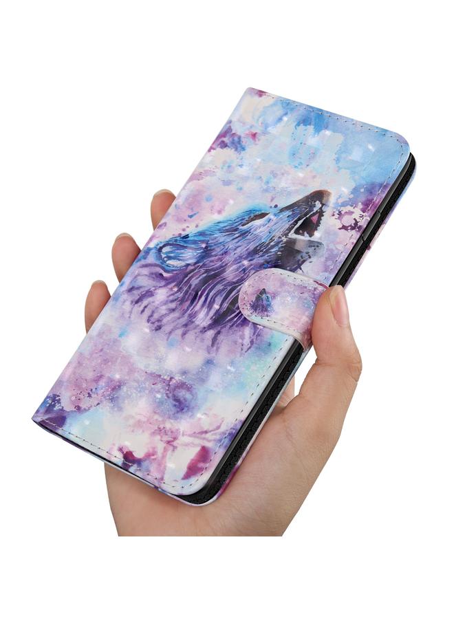 S-TOP Case For Samsung Galaxy M13 4G 3D Painted Pattern Leather Phone Case - Image 5