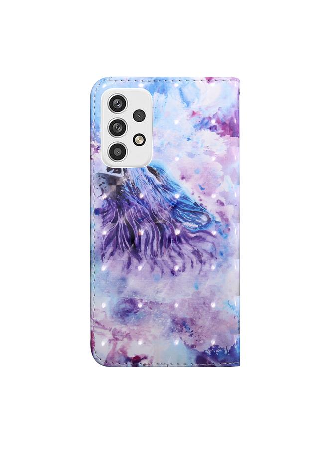 S-TOP Case For Samsung Galaxy M13 4G 3D Painted Pattern Leather Phone Case - Image 3