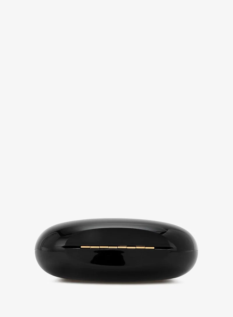 London Rag Black Acrylic Metallic Mini Clutch Bag in Black for Women | Best Price UAE