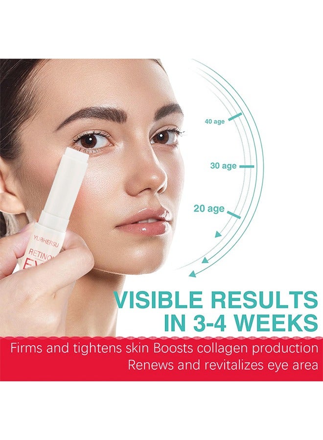 YURHERSU قطعة واحدة من كريم العين والرقبة المضاد للشيخوخة مع علاج الريتينويد لشد البشرة وتقليل التجاعيد والخطوط الدقيقة وعلامات الشيخوخة والعناية اليومية اللطيفة بالبشرة - Image 4