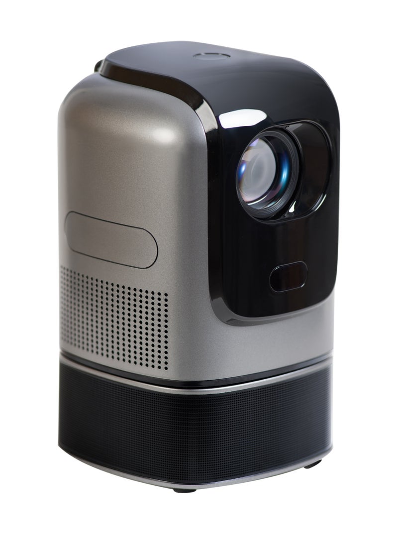 GULFLINK Mini Projector Portable Projectors, 1200 ANSI Lumens, 4K Support, 3 Hours Battery, Outdoor Movie (Native 1080p, Android TV Dolby Audio, HDMI USB, WIFI Bluetooth, Auto Focus Keystone) - Image 1