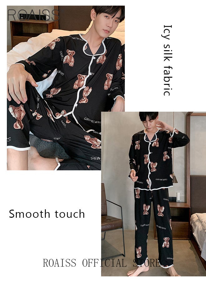 Couples Unisex Silk Pajamas Set Sleepwear Nightgown Long Sleeve Men Satin Pijama - pzsku/ZAD7330C9E7F06453A69AZ/45/_/1703580073/68f61d30-3c8e-4acd-a1a0-01c1c6de2442