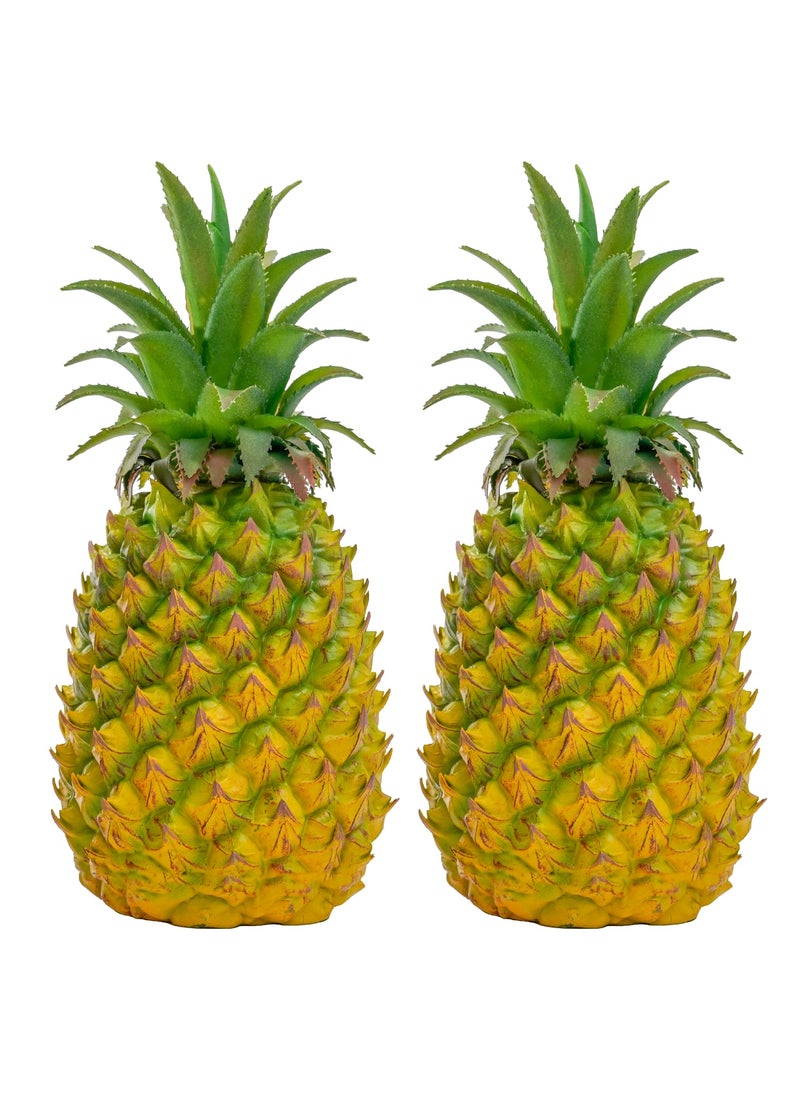 QIRMIZI QIRMIZI Artificial Pineapple -Simulated Fruit Decoration  Lifelike Fake Fruit Model  Perfect for Home Decor  Kitchen  Party & Photography Prop - Realistic & Eco-Friendly Yellow Small  - Image 1
