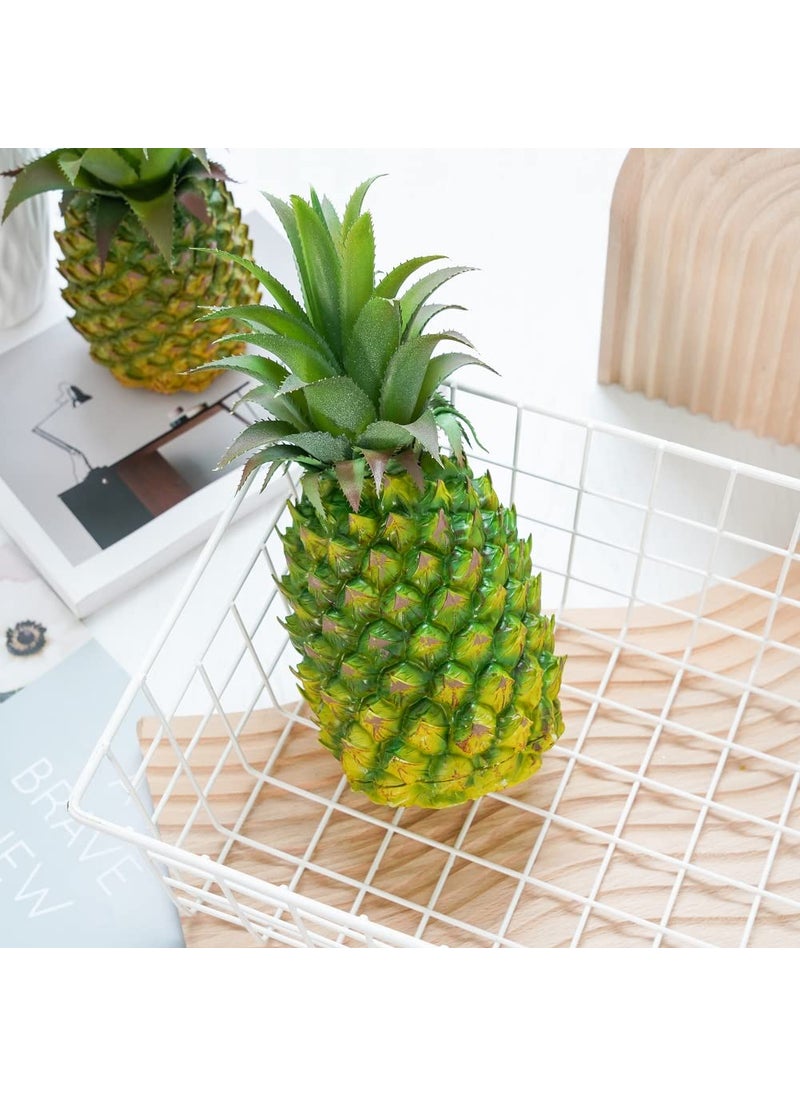 QIRMIZI QIRMIZI Artificial Pineapple -Simulated Fruit Decoration  Lifelike Fake Fruit Model  Perfect for Home Decor  Kitchen  Party & Photography Prop - Realistic & Eco-Friendly Yellow Small  - Image 5
