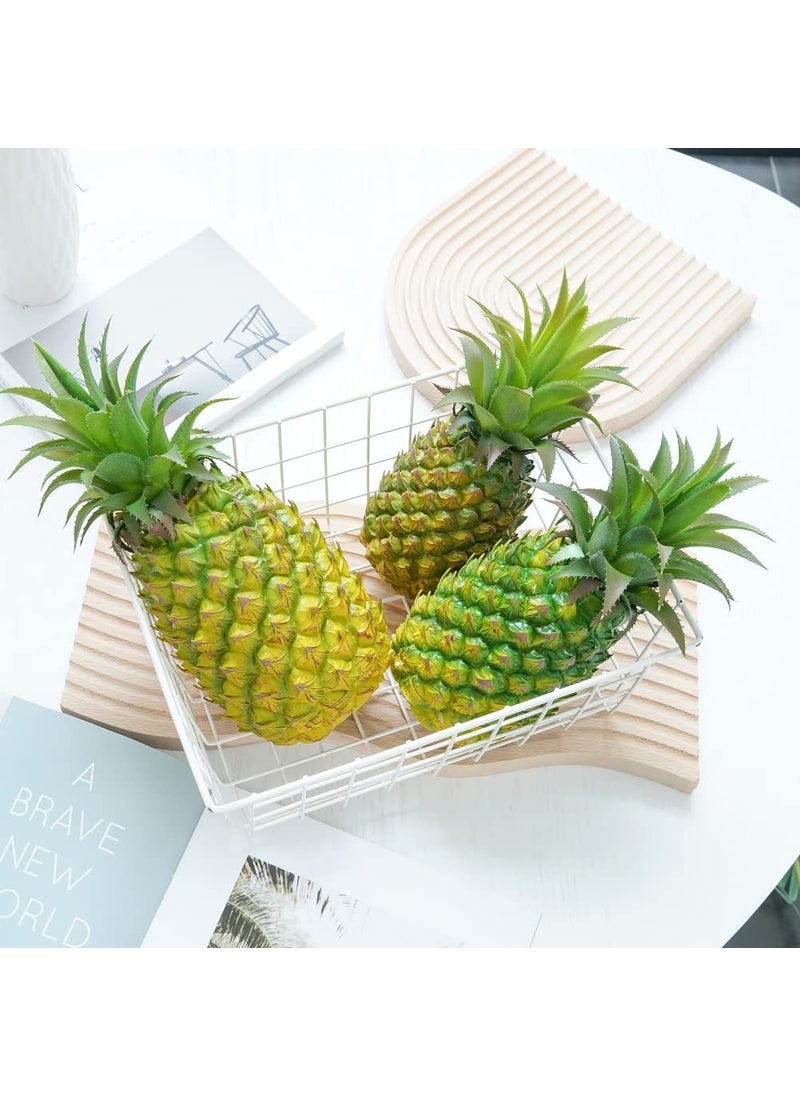 QIRMIZI QIRMIZI Artificial Pineapple -Simulated Fruit Decoration  Lifelike Fake Fruit Model  Perfect for Home Decor  Kitchen  Party & Photography Prop - Realistic & Eco-Friendly Yellow Small  - Image 4
