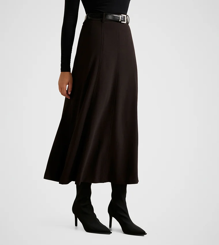 فورايفر نيو Celine Belted Midi Skirt
