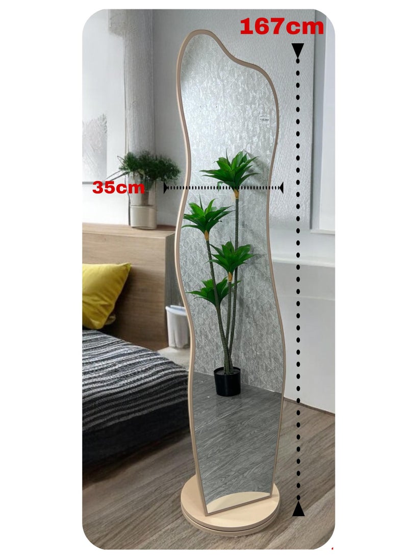 ليفينج مرايا أرضية طويلة مع علاقة ملابس 35x167 سم  - Image 5