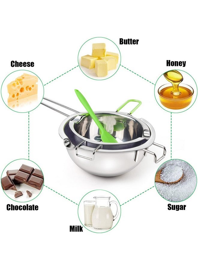 Sysmie Double Boiler Pot Set for Melting Chocolate, Butter, Cheese, Caramel and Candy - 18/8 Steel Melting Pot, 2 Cup Capacity, Including The 1000ml and 600ml Capacity… - Image 5
