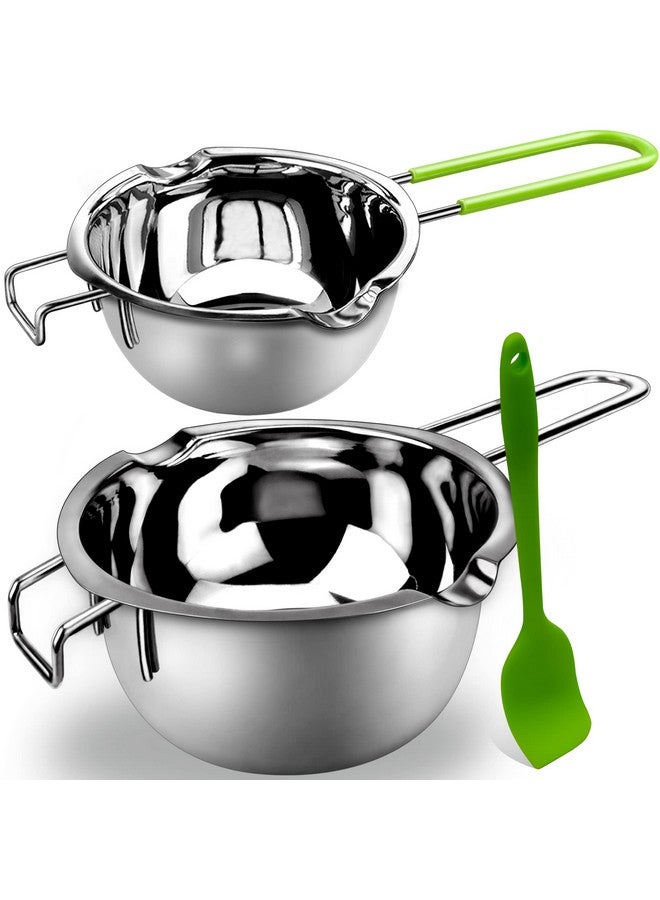 Sysmie Double Boiler Pot Set for Melting Chocolate, Butter, Cheese, Caramel and Candy - 18/8 Steel Melting Pot, 2 Cup Capacity, Including The 1000ml and 600ml Capacity… - Image 1