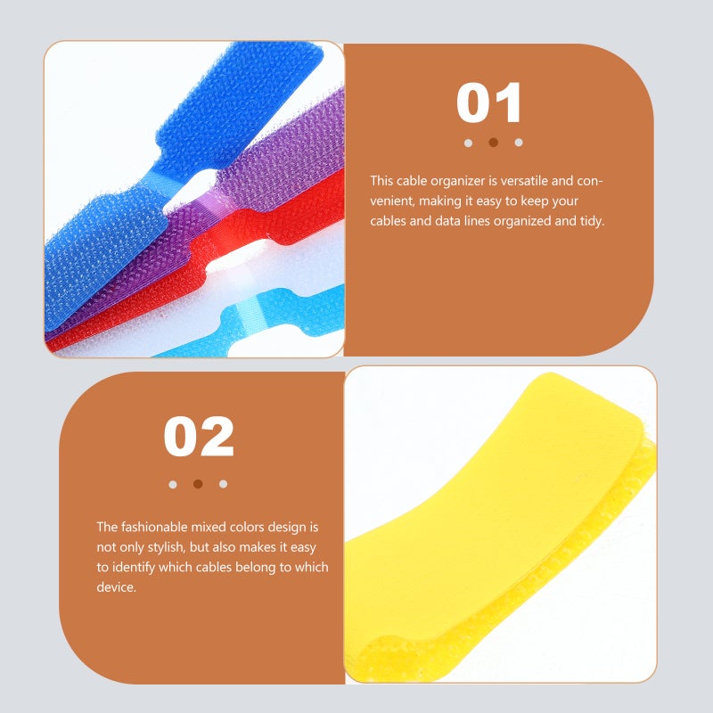 📱 حامل كابلات فعال لإدارة الكابلات تصميم قابل لإعادة الاستخدام - Image 4