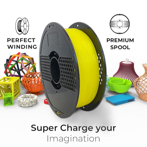 NFIL3D Premium High Strength PLA+ Daffodil Yellow 3D Printer Filament | Dimensional Accuracy +/- 0.015mm |1.75mm | Easy to Print, No Clogging,Smooth Finish,Tangle-Free |Compatible with All 3D Printers - Image 3