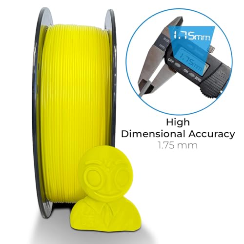 NFIL3D Premium High Strength PLA+ Daffodil Yellow 3D Printer Filament | Dimensional Accuracy +/- 0.015mm |1.75mm | Easy to Print, No Clogging,Smooth Finish,Tangle-Free |Compatible with All 3D Printers - Image 2