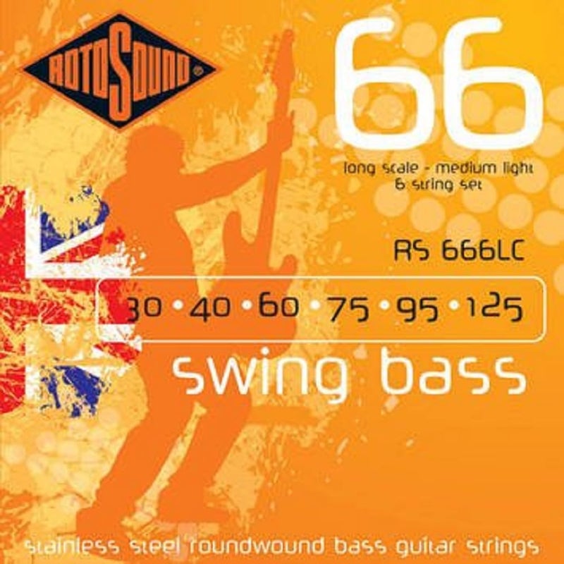 Rotosound RS666LC Swing Bass 66 Stainless Steel 6 String Bass Guitar Strings (30 40 60 75 95 125) - Image 3