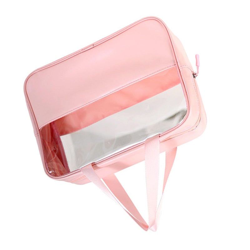 حقيبة مستحضرات التجميل السفر PVC الشفافة المضادة للماء منظف الماكياج المحمول حقيبة أدوات النظافة - Image 3
