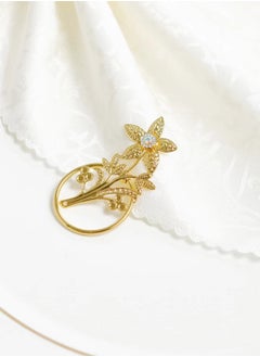 RARELY Set of 6 Gold Flower Napkin Rings Set Table Setting Accessories  - Image 2